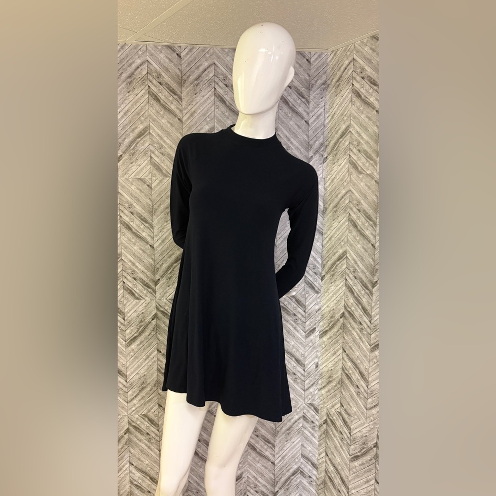 Rebel Sugar Elegant Black Long Sleeve Dress, size small